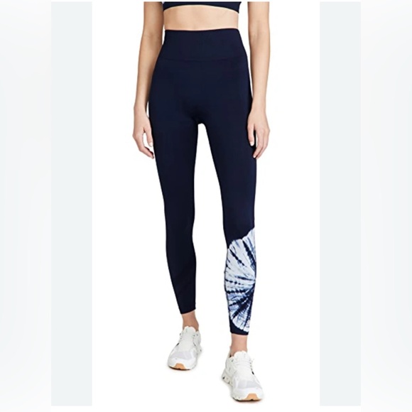 Tory Sport Pants - TORY BURCH Tory Sport High-Rise Tie-Dye Seamless 7/8 Leggings